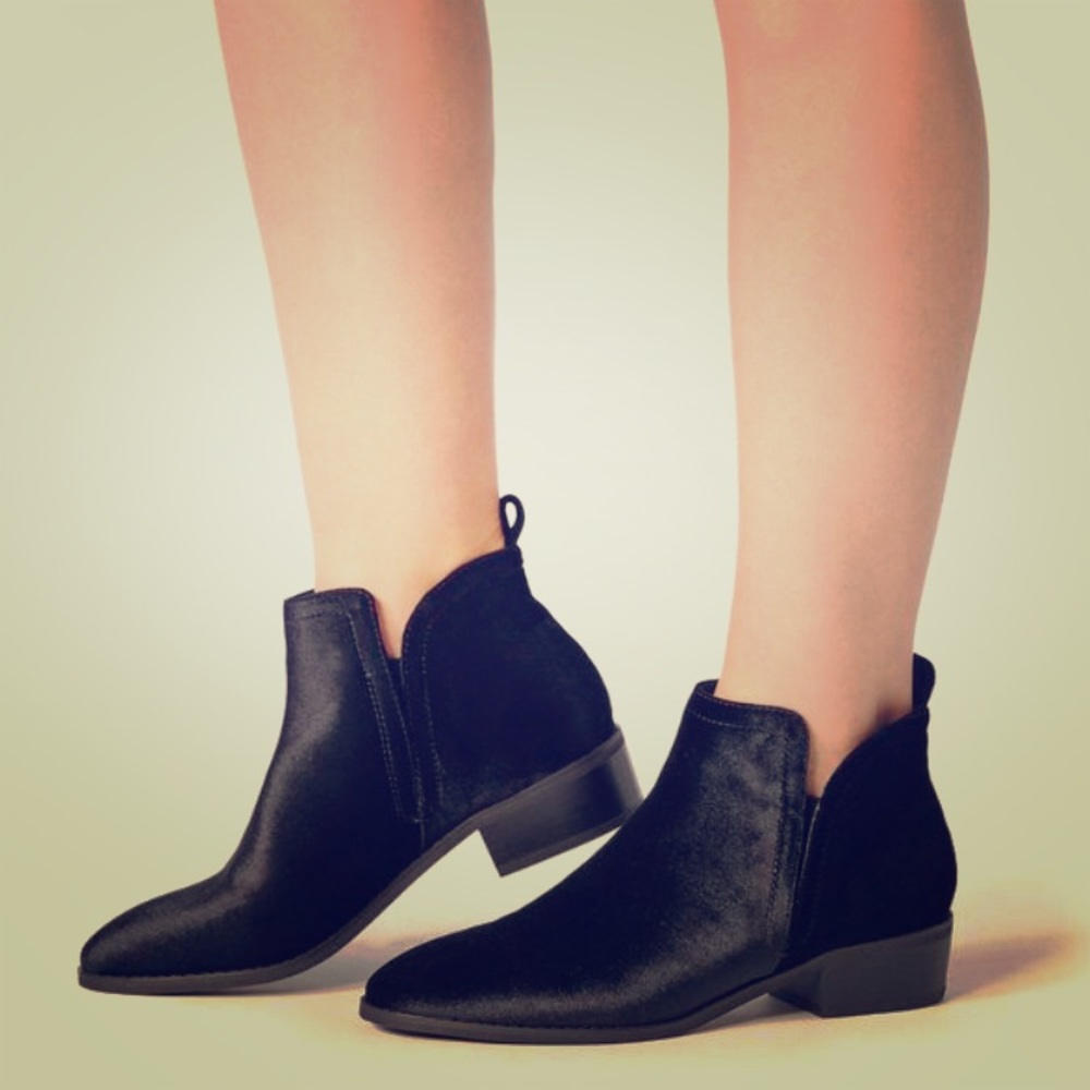 NIB Velvet Booties